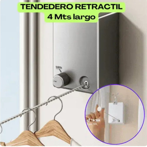 💪 ¡Súper Fuerte! Tendedero Extensible TENSORMAX / Soporta 20kg 🧺 ¡Cero Caídas!